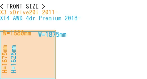 #X3 xDrive20i 2011- + XT4 AWD 4dr Premium 2018-